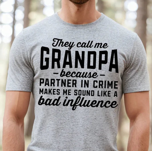 Grandpa Partner in Crime (Transfer Only)