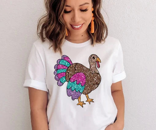 Glitter Turkey (Transfer Only)