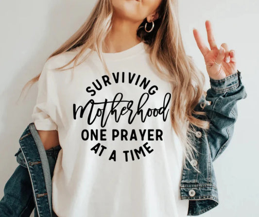 Surviving motherhood one prayer at a time (Transfer Only)