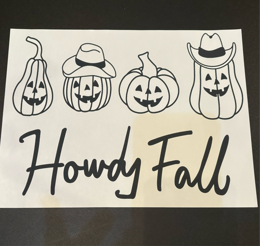 Howdy Fall Pumpkins(Transfer Only)