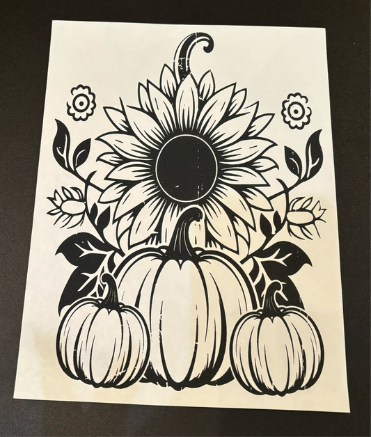 Sunflower Pumpkin (Transfer Only)