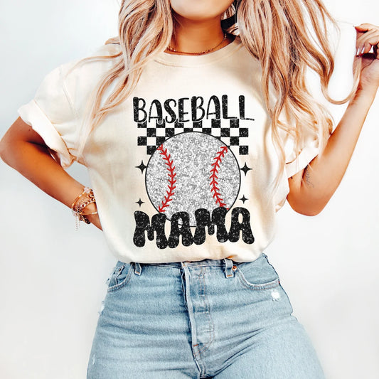 Baseball Mama Glitter (Transfer Only)