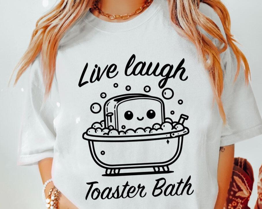 Live Laugh Toaster Bath (Transfer Only)